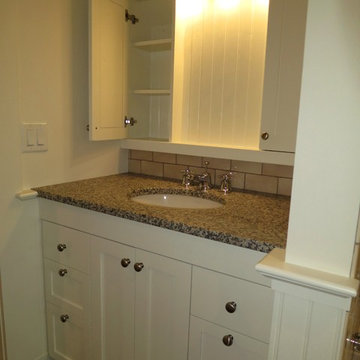 Custom fit vanity and medicine cabinet