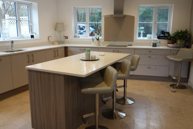 Design ideas for a contemporary kitchen in Dorset.
