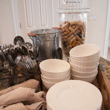 contained items for buffet dinner party