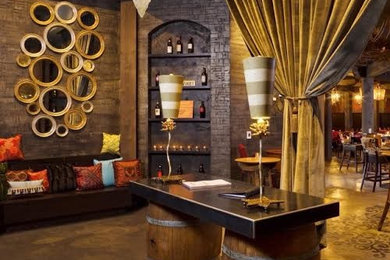 Example of an eclectic home design design in Other