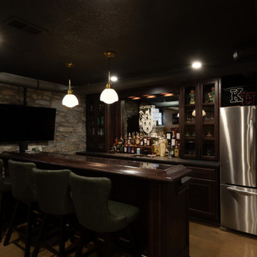 Old World Irish Pub Basement Finish Kansas City, MO