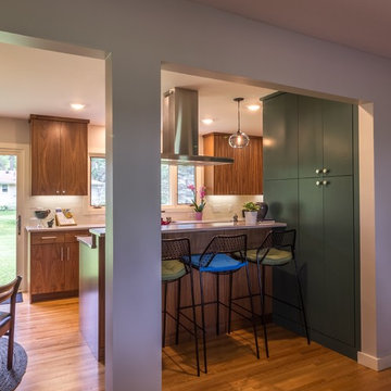 Project 2966-1 Mid-Century Modern Kitchen + Mudroom + Basement Remodel