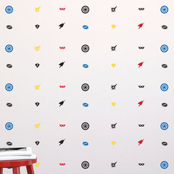 Superhero Icons Pattern Decals - Wall Decals