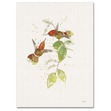 Katie Pertiet 'Colorful Hummingbirds II' Canvas Art, 24x18