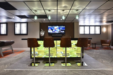 Home bar - eclectic home bar idea in DC Metro