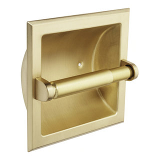 Delta Victorian Double Post Toilet Paper Holder in Polished Brass