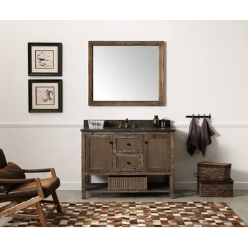 Legion Furniture Legion Furniture Single Sink Vanity, Rustic Brown, 48"