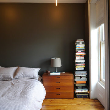 A Brownstone Library becomes a Functional Family Home