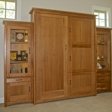 Cherry Wallbed with Off Center Secret Table