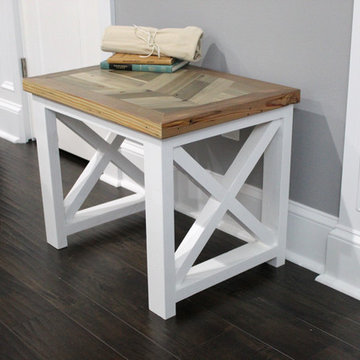 Swallowtail Side Table with X Base