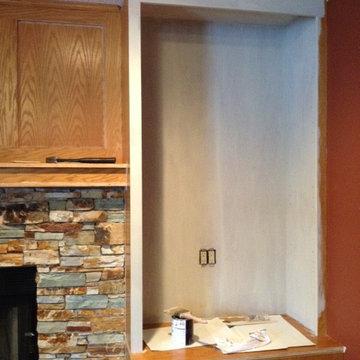 Good-bye 80's Built-in Shelving Unit- Patterson