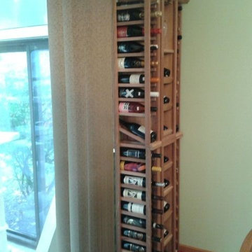 Stand Alone Mahogany Wine Cellar