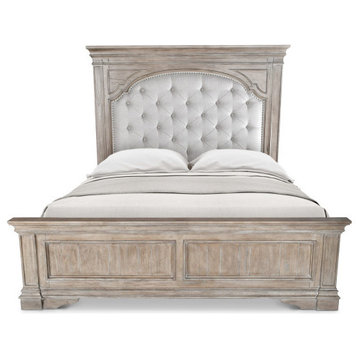 Highland Park Bed, Distressed Driftwood, King
