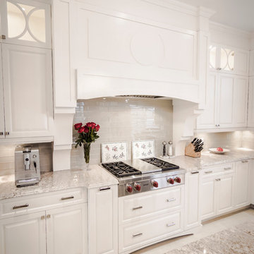 Transitional white kitchen