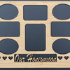 11"x14" Honeymoon With Hearts Wood Mat Collage Insert
