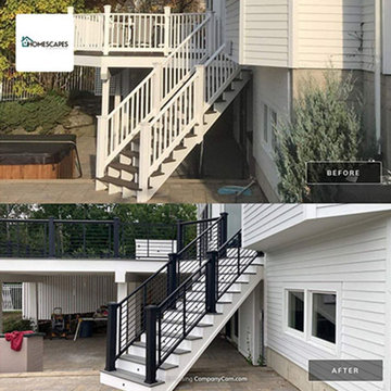 Extended Patio with Trex Deck in Pebble Gray