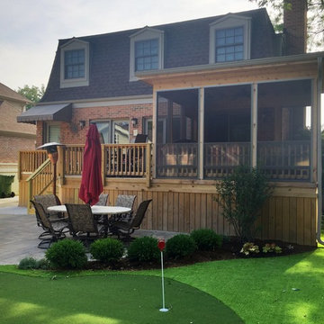 Screened Porch and Deck Combination in Evergreen Park, IL