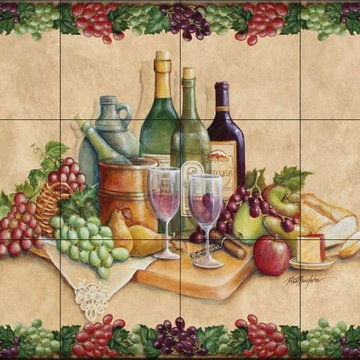 Rita Broughton - Kitchen Backsplash Tile Murals