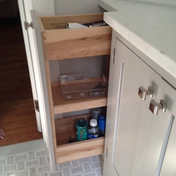 Greenwich updated master bath - Bathroom Cabinets