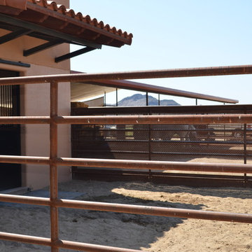 Horse barn and facilities on Happy Valley