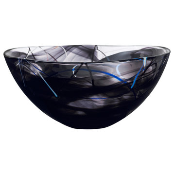 Kosta Boda Serveware Contrast Bowl, Large, Black