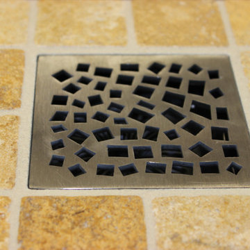 Installed Designer Drains Covers