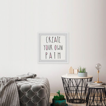 "Create Your Own Path III" Framed Painting Print
