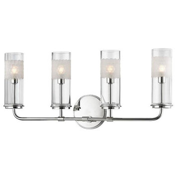 Wentworth 4-Light Wall Sconce, Polished Nickel