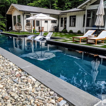 Beautiful Custom Lap pool Retreat