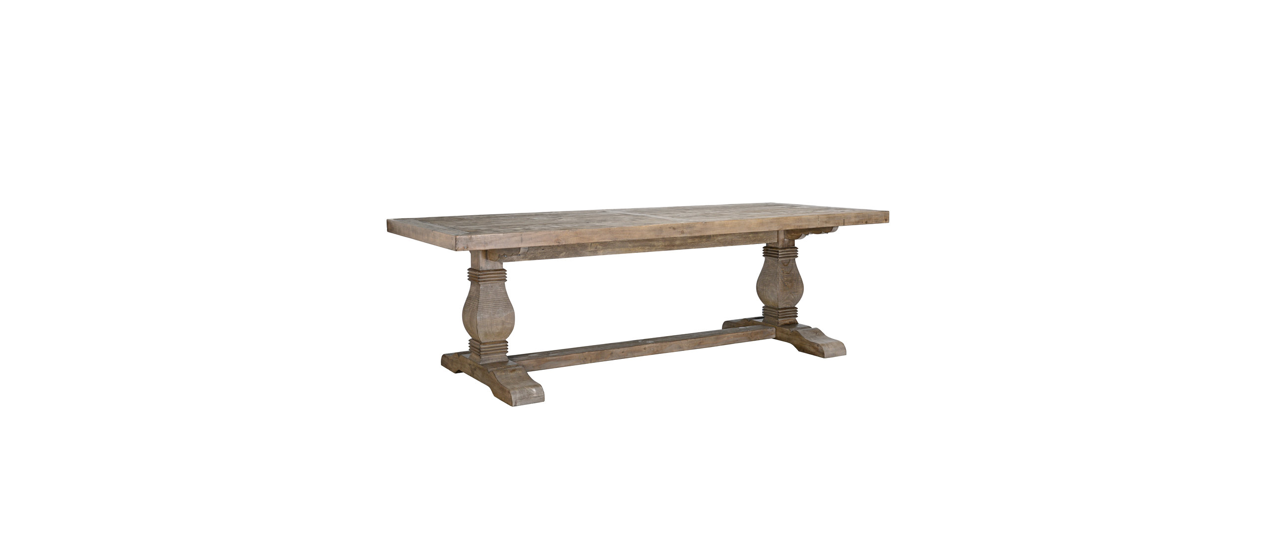 The Quincy Dining Table, 94", Desert Gray, French Country, Rectangle