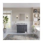 Fairmont Bathroom Vanity, Single Sink, 42", Maple Gray, Freestanding