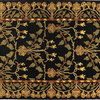 Wilshire - Crafts 7'9" X 9'9" 100% wool pile area rug in black