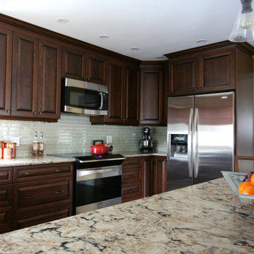 Traditional Cherry Wood Kitchen