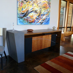 Custom Media Console - Media Cabinets