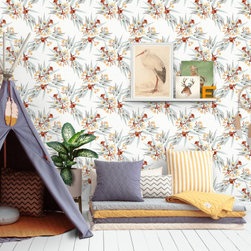 Gumnuts & Eucalyptus Wallpaper - Wallpaper