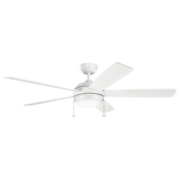 Kichler 330180 Starkk 60" 5 Blade LED Indoor Ceiling Fan - Matte White