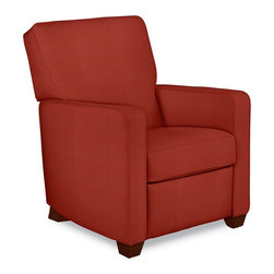 Midtown Low Profile Recliner by La-Z-Boy shown in Bittersweet - Products