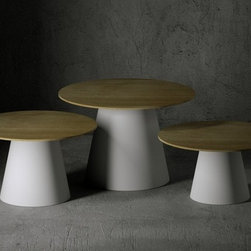 Lou Lou Outdoor Round Table by Serralunga - Outdoor Side Tables