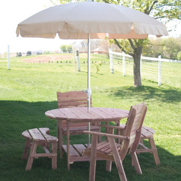 48" Cedar Picnic Table (Round)
