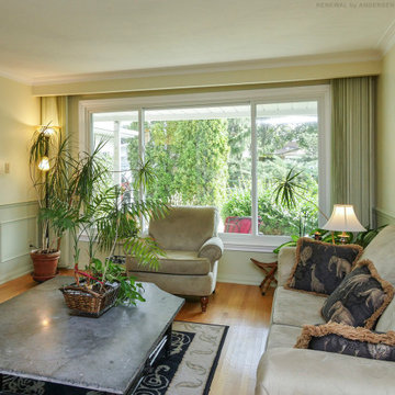 Large Triple Sliding Window in Pretty Living Room - Renewal by Andersen Greater