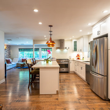 Mulholland Dr. - Kitchen & Living Room Open Concept