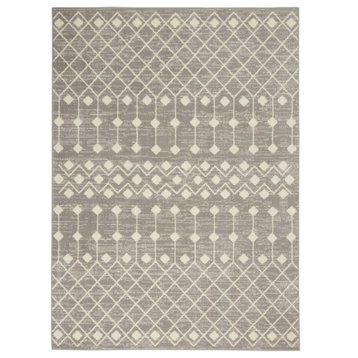 Nourison Grafix 7' x 10' Grey Bohemian Indoor Area Rug