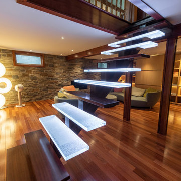 Residential glass stair treads