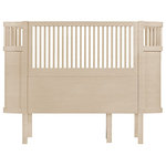 SEBRA - Classic White Baby And Junior Bed, Natural - Originally designed in Denmark by Viggo Einfeldt the Sebra bed is designed to grow with your child and can be used from birth all the way up to 8 years old.