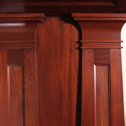 Custom Mahogany Craftsman Wood Columns Detail - Columns And Capitals