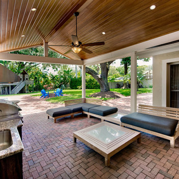 Outdoor Kitchen Remodel and Covered Patio Addition Fort Myers FL