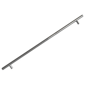 HIC Bar Pull Cabinet Handle Brushed Nickel Solid Steel, 16" X 20"