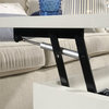 Sauder Vista Key Engineered Wood and Metal Lift-Top Coffee Table in Pearl Oak