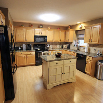 Granite Countertops with Durango Tile Backsplash ~ Medina, OH