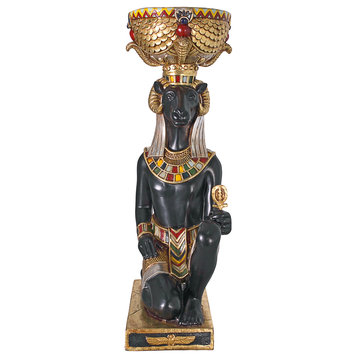 Egyptian God Khnum Pedestal Urn Statue